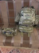 Mochila táctica de 50L para hombre, bolsa táctica deportiva Molle 4 en 1, para senderismo al aire libre, escalada, ejército, Camping