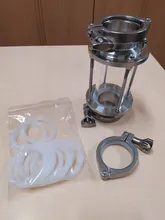 Fitting Tri-Clamp Sight Glass Stainless-Steel Sanitay-Flow SS304 Homebrew Diary-Product