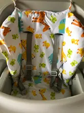 Cojín para trona para bebés y niños, alfombrilla para silla de alimentación, cojín para cochecito, tela de algodón