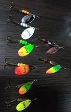 Lures Pike Bait Fishing-Lure Treble-Hooks 15g Spoon Metal Arttificial-Bass 