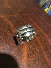 Vintage de plata grande multicapa de Color anillos con forma de pescado para las mujeres, declaración de anillo de boda, anillos anelli