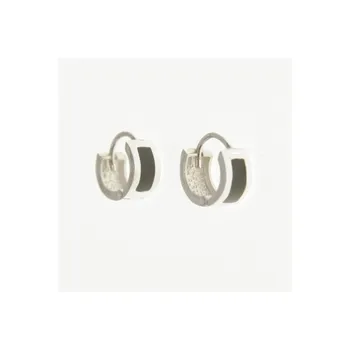 

Earrings silver and jet
