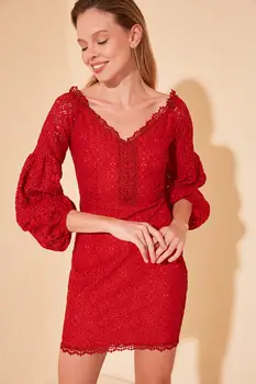 

Trendyol Balloon Sleeve Dress TPRSS20EL1453