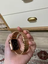 Correa de acero inoxidable para Apple Watch, banda de 44mm y 40mm para iWatch de 42mm/38mm, pulsera de Metal de mariposa para Apple watch serie 5 4 3 se 6