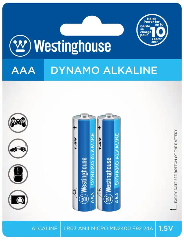 Батарейки 2 шт. Westinghouse LR03 AAA Dynamo Alkaline BP2|Зарядные устройства| |