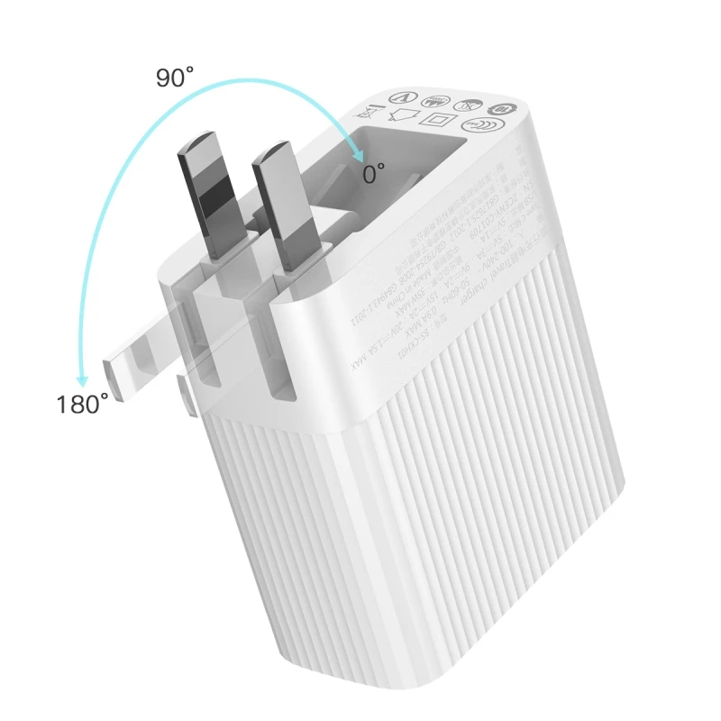 Сетевое зарядное устройство Baseus Transun Series Type-C+USB Charger ZCENY-C02(Белый