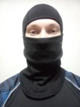 ROCKBROS-Mascarilla de esquí térmica, forro polar con protector para la cara, capucha de snowboard, bufandas de deporte al aire libre, a prueba de viento, casco para bici, pasamontañas