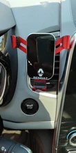 Soporte de teléfono de coche con sensor de gravedad, soporte para aire acondicionado, accesorios para Renault, Kaptur, Koleos, Megane, Sandero, Clio, Kadjar, 1 Uds.