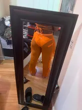 Pantalones de malla con volantes para mujer, pantalón de pierna ancha transparente, para playa y vacaciones