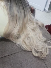 HENRY MARGU-peluca larga de cabello ombré ondulado para mujer, cabello sintético con flequillo, Natural, resistente al calor, para Cosplay diario