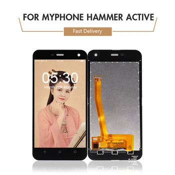 

10pcs/lot for Myphone for Hammer Active LCD Display + Touch Screen Digitizer for Hammer Active LCD Display Free Shipping DHL EMS