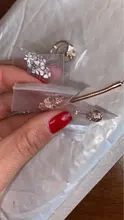 Corona Encantada de lazo con tachuelas de cristal para mujer, pendientes de plata de ley 925 originales, regalo de boda, joyería europea