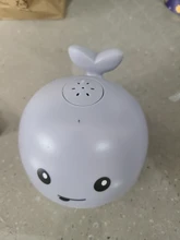 Ballena eléctrica de inducción para niños pequeños, juguetes de baño con aspersor de música, luces coloridas, juguetes de agua