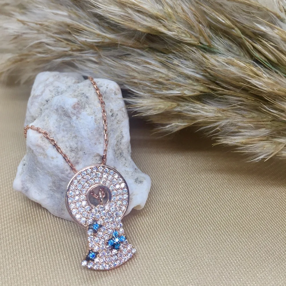 

NEW Trendy 925 Silver Necklace Turkish Jewelry Birthday Gift Zircon Fashion Necklace For Women Minimalist Style Luxury Designer