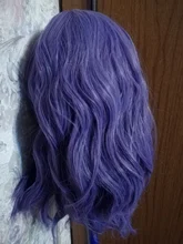 MSIWIGS mujer púrpura 22 colores Cosplay peluca ondulado corto sintético resistente al calor de pelo Rosa Rubio Ombre porque peluca