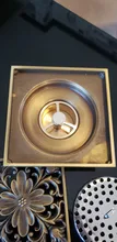 Floor Drains Strainer-Cover Bathroom-Deodorant Euro Antique Brass Square Grate-Waste