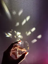 Chandelier-Lamp Hanging-Ornament Crystal-Prism-Pendant Glass Teardrop Faceted Diy Suncatcher