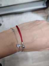 Pulsera de perlas de imitación de estrella de luna de ANENJERY pulsera de plata de ley 925 con gradiente de zirconia de piedra lunar para mujer S-B304