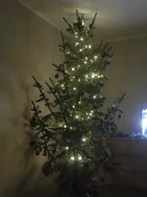 Led-String-Light Garland Battery-Operation Party-Decor Copper-Wire Christmas-Tree Wedding