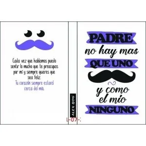 

Notebook with Message A6 Father not more than