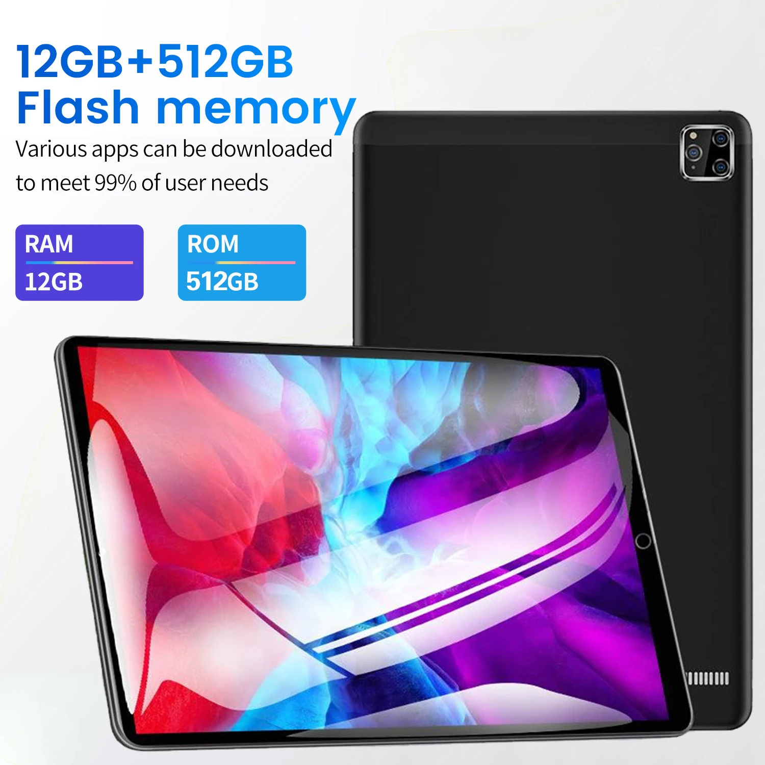 note taking tablet with pen 5G Tablet PC 12GB RAM 512GB ROM Global Version New Pad 10.1 Inch 32MP Camera 12 Core WIFI Google Play Dual Call GPS latest tablets
