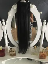 ZZHAIR-extensiones de cabello humano con cola de caballo, 60g, 16 -20, hechas a máquina, Remy, Natural, liso