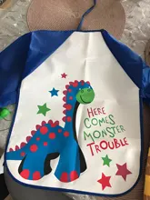 Babero de bebé de dibujos animados para niños, babero impermeable con bolsillo para comer, delantal de manga larga de dibujo, paño para eructar