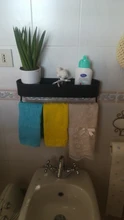 Estante de pared para baño, organizador de cocina, soporte de toalla de baño, cesta de almacenamiento de cocina, accesorios de baño