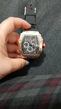Reloj deportivo con esfera grande para hombre, cronógrafo de cuarzo, militar, dorado, de lujo, Hip-Hop