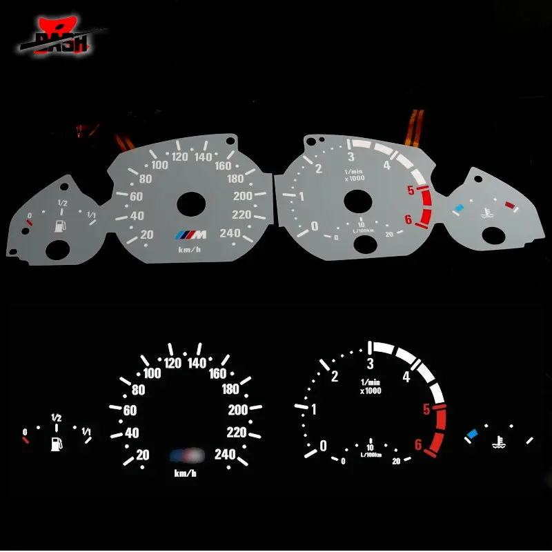 DASH 6000 RPM EL glow gauge plasma dial for 3 Series E46 Diesel