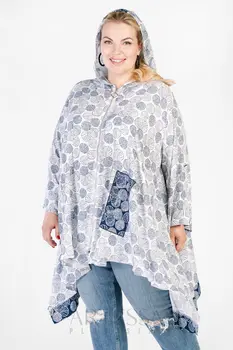 

Jacket Women artessa plus size zipper with a hood.