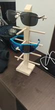 Nuevos soportes de estantería para gafas de sol, expositor de madera, soporte para puesto expositor, 9 tamaños, Material Natural