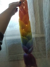 LUPU Color degradado Jumbo trenza sintética extensiones de cabello rosa púrpura negro rubia trenzas de pelo de las mujeres de alta temperatura de fibra