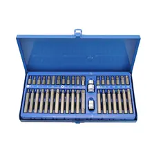 40 шт. Torx Шестигранная шлицевая головка бит привод набор 1/2 3/8 автомобильный инструмент