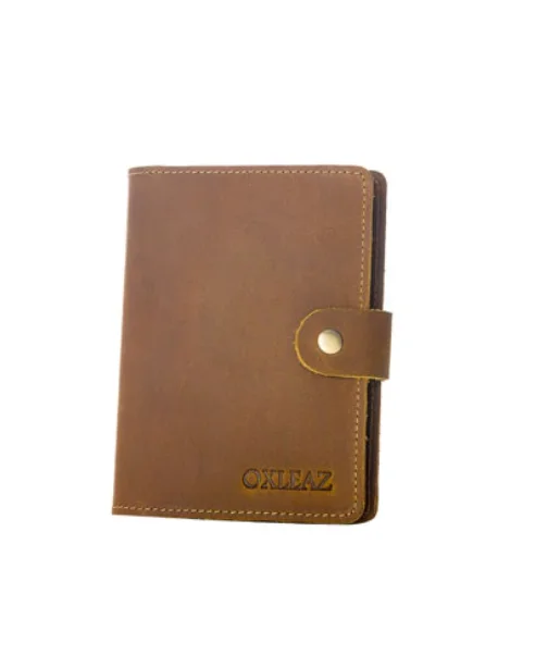 Обложка на паспорт из натуральной кожи OXLEAZ OX2064 - Цвет: Brown