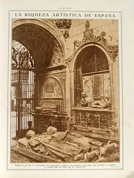

Cutout Magazine Sphere 1916. Cathedral Sigüenza-Savior Monsalud