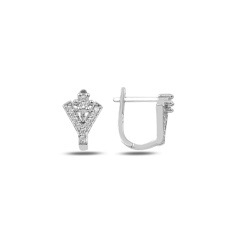 

Silver 925 Sterling Zircon Cubic Zirconia J Children 'S Tag