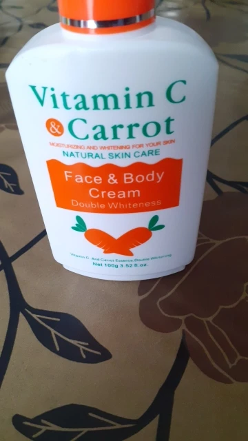 vitamin c and carrot face and body cream