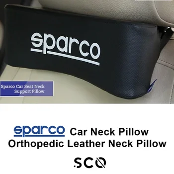 

Sparco car neck pillow, car accessories car gadget accesory for car leather color options high quality neck pillow fast shipping