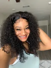 RESHINE-Peluca de pelo rizado de Mongolia, cabello humano con encaje frontal 13x4, 180%, 13x6, cierre de encaje rizado, prearrancado