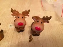Resin Figurines Decor Christmas-Decoration Snow-Landscape-Model-Ornaments Miniatures