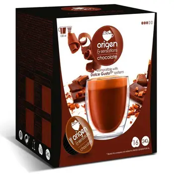 

CHOCOLATE, 16 compatible Sensations origin capsules Dolce Gusto
