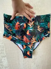 Bikini Bodysuit Biquini Swimwear Women Sexy HALTER High-Waist Plus-Size Summer XXL