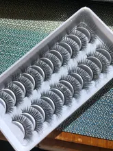 Pestañas postizas de visón 3D, extensiones de pestañas postizas de visón Natural, volumen espectacular, herramientas de maquillaje al por mayor, 10/20 pares