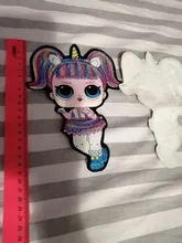 LOL surprise-pegatinas de ropa de muñecas para niñas, parche decorativo bordado para fiesta de cumpleaños