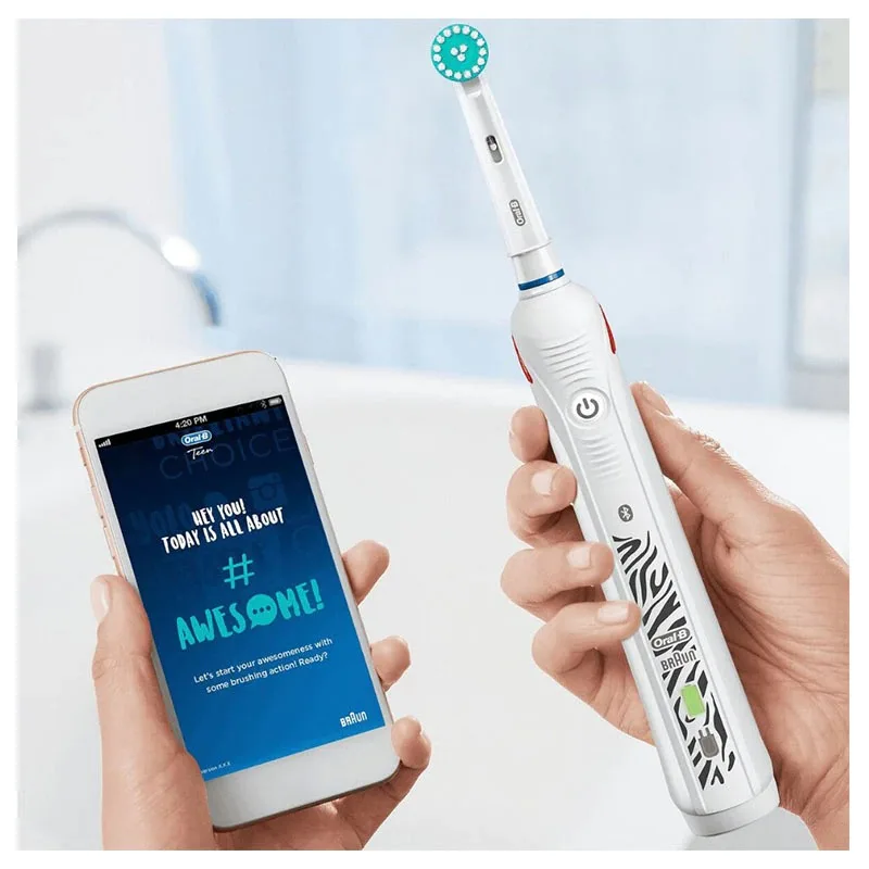 Oral B-cepillo de dientes eléctrico para niños, cerdas suaves, recargable,  3 modos de cepillado, conexión Bluetooth _ - AliExpress Mobile