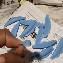 Pestaña de silicona para extensiones de pestañas, 5 pares, azul/claro, almohadilla permanente de reciclaje, Escudo de elevación, 3D, rizador de pestañas, herramientas de extensión