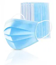 Mascarilla facial desechable de 3 capas, máscara protectora transpirable, anticontaminación, 10-200 Uds.