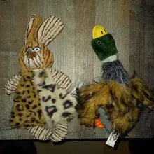 Rope Squeak-Toys Pet-Puppy Duck-Shaped Chew Squirrel Plush Cotton Cartoon Animals Lovely