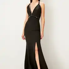 Trendyol аксессуар детальное вечернее платье TPRSS19UT0100